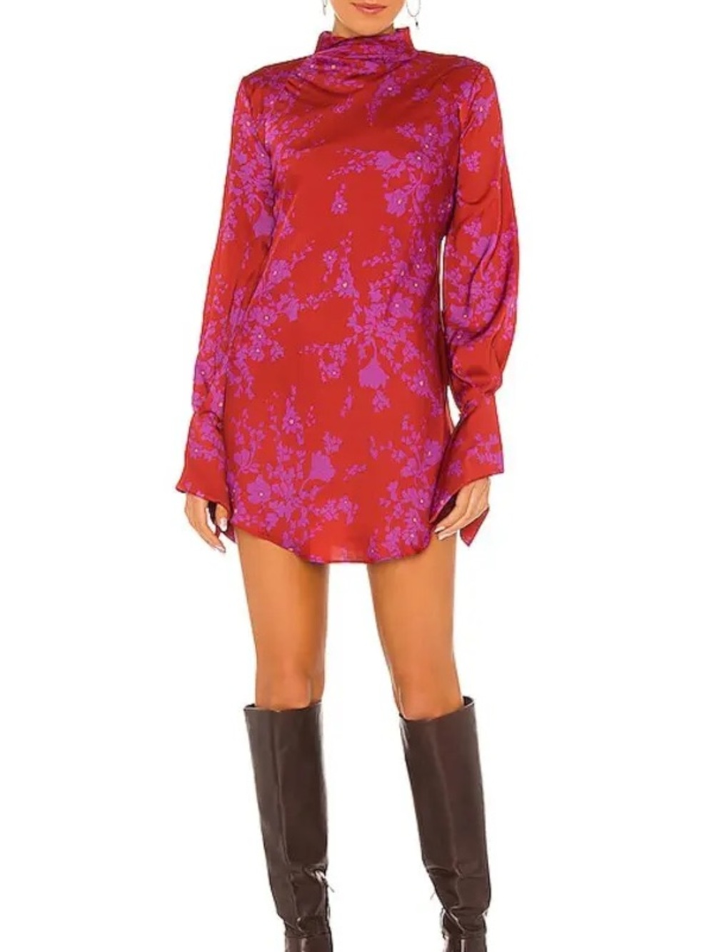 EUC Free People Aries Mini Dress In Romantic Combo.   Size Small